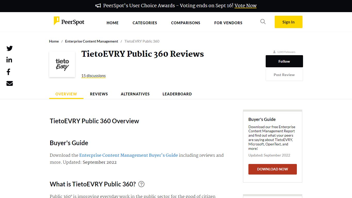 TietoEVRY Public 360 reviews, rating and features 2022 - PeerSpot